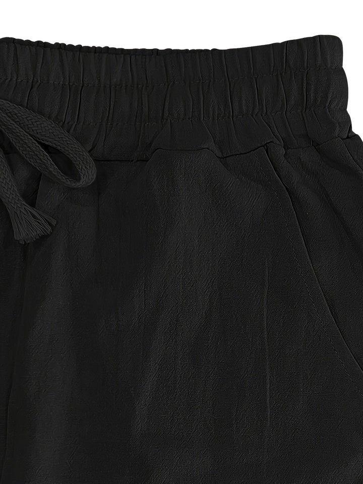Levoire | Loisirs Coton Lin Pantalons Couleur Unie
