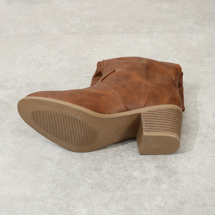 Levoire | Bottes Slouch À Talon Épais Pour Femmes
