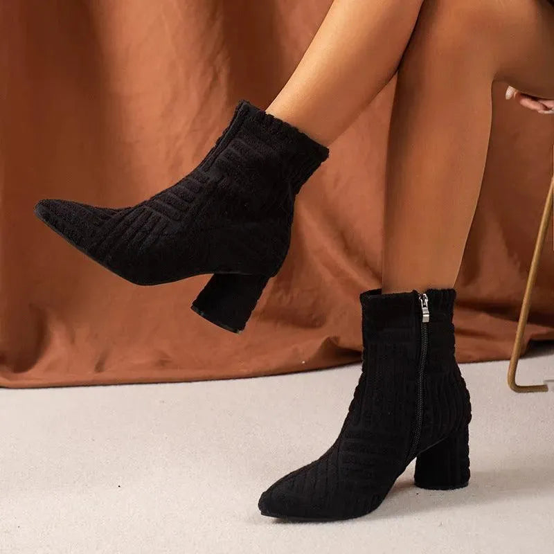 Levoire | Spike bottes avec fermeture éclair Noir