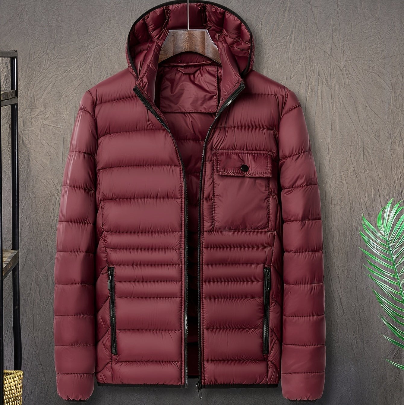 Levoire | Veste À Capuche À Manches Longues Avec Zip Et Poches Rot