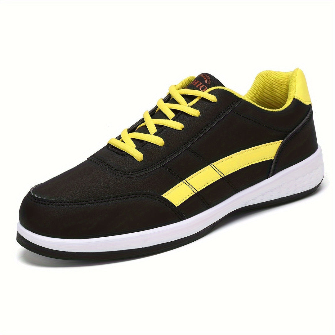 Levoire | Chaussures À Lacets Pour Hommes Durables Et Respirantes Noir et jaune