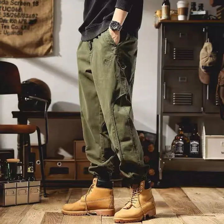 Levoire | Pantalon En Coton Classique Pour Hommes Vert