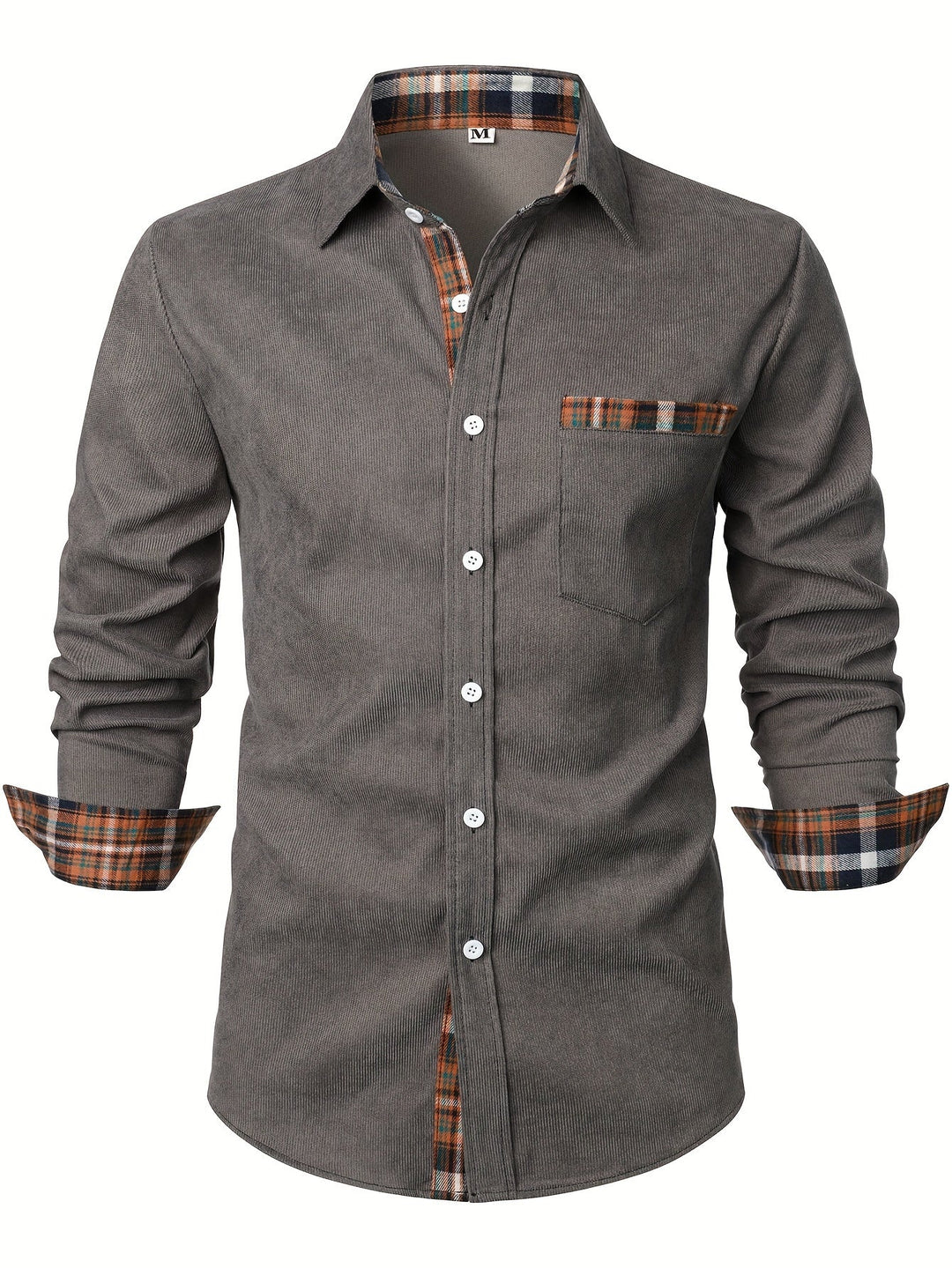 Levoire | Chemise Pour Homme À Encolure Carrée Gris foncé