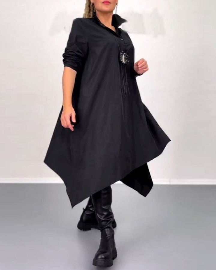Levoire | Robe À Coupe Irrégulière Noir