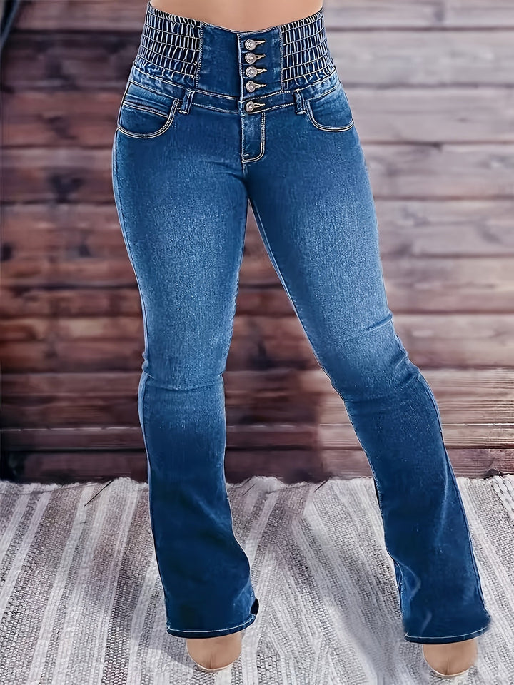 Levoire | Jean Bootcut Taille Haute Avec Ceinture