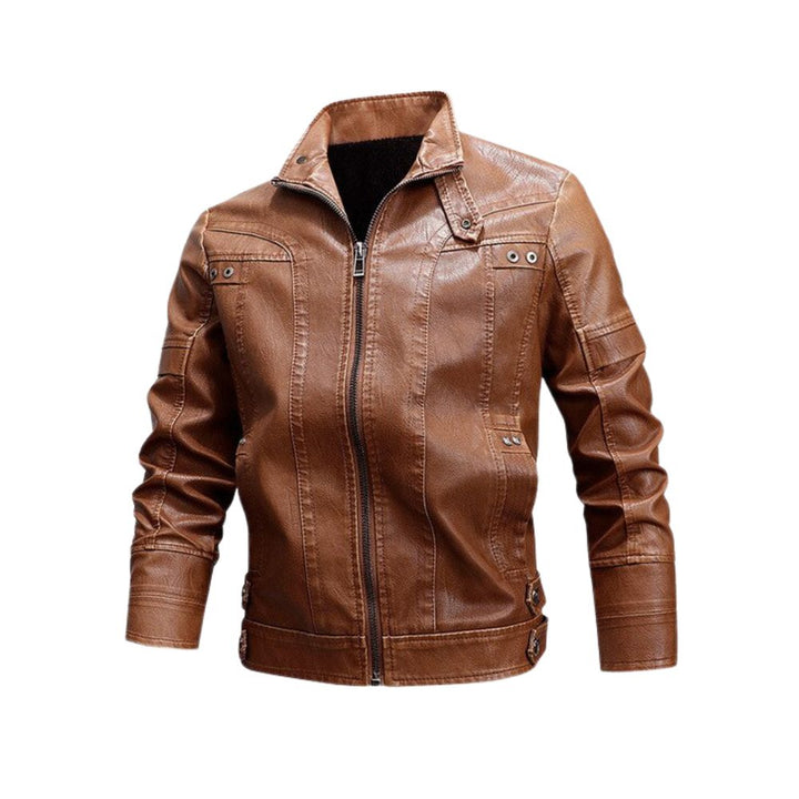 Levoire | Veste en cuir urbaine Marron clair