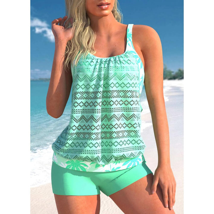Levoire | Ensemble De Tankini Élégant Vert