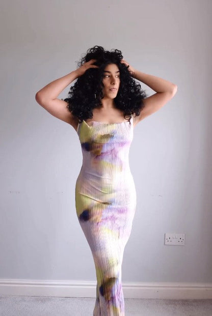 Levoire | Robe Maxi Plissée Imprimée Batik