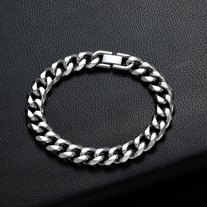 Levoire | Bracelet Cuban En Acier Argent
