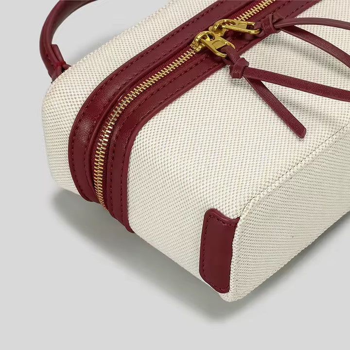 Levoire | Sac À Épaule Élégant En Toile Et Cuir