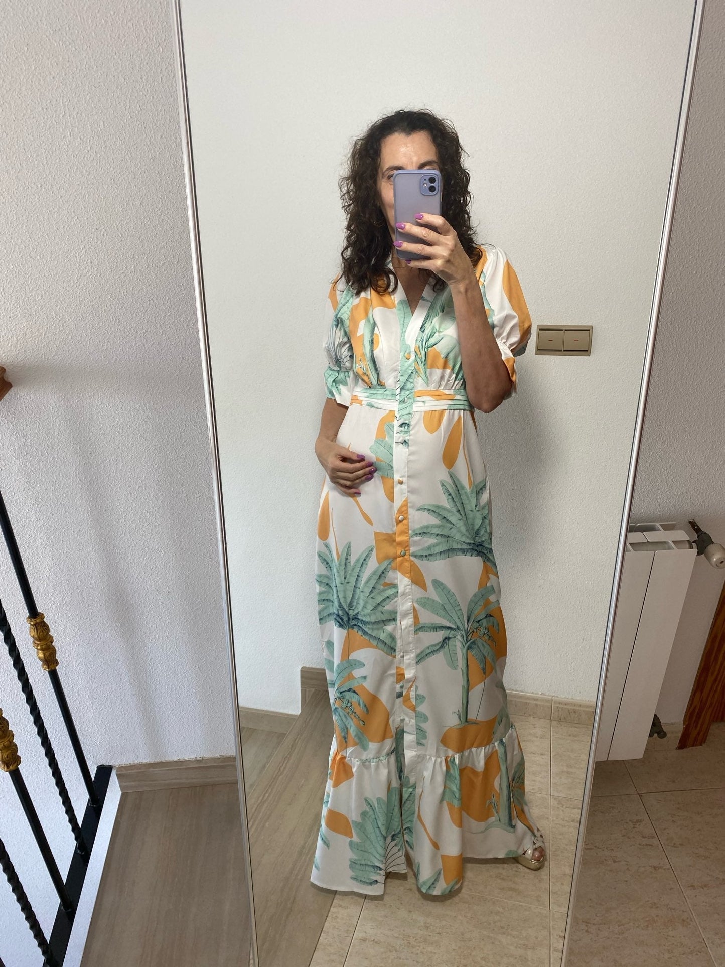 Levoire | Imprimé Court Puffermansjett Maxi Robe