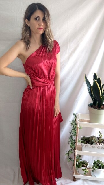 Levoire | Satinpuddings Plissé Lyskostakk Robes Longues