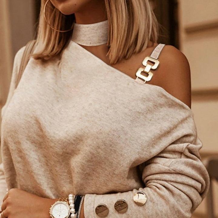 Levoire | Napit Hihna Une Épaule Soutien Tricot Beige clair