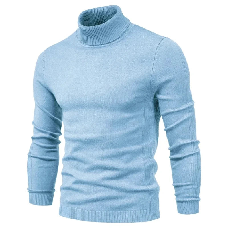 Levoire | Pull à col roulé en cachemire luxueux Bleu clair