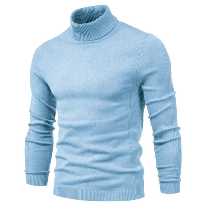 Levoire | Pull à col roulé en cachemire luxueux Bleu clair