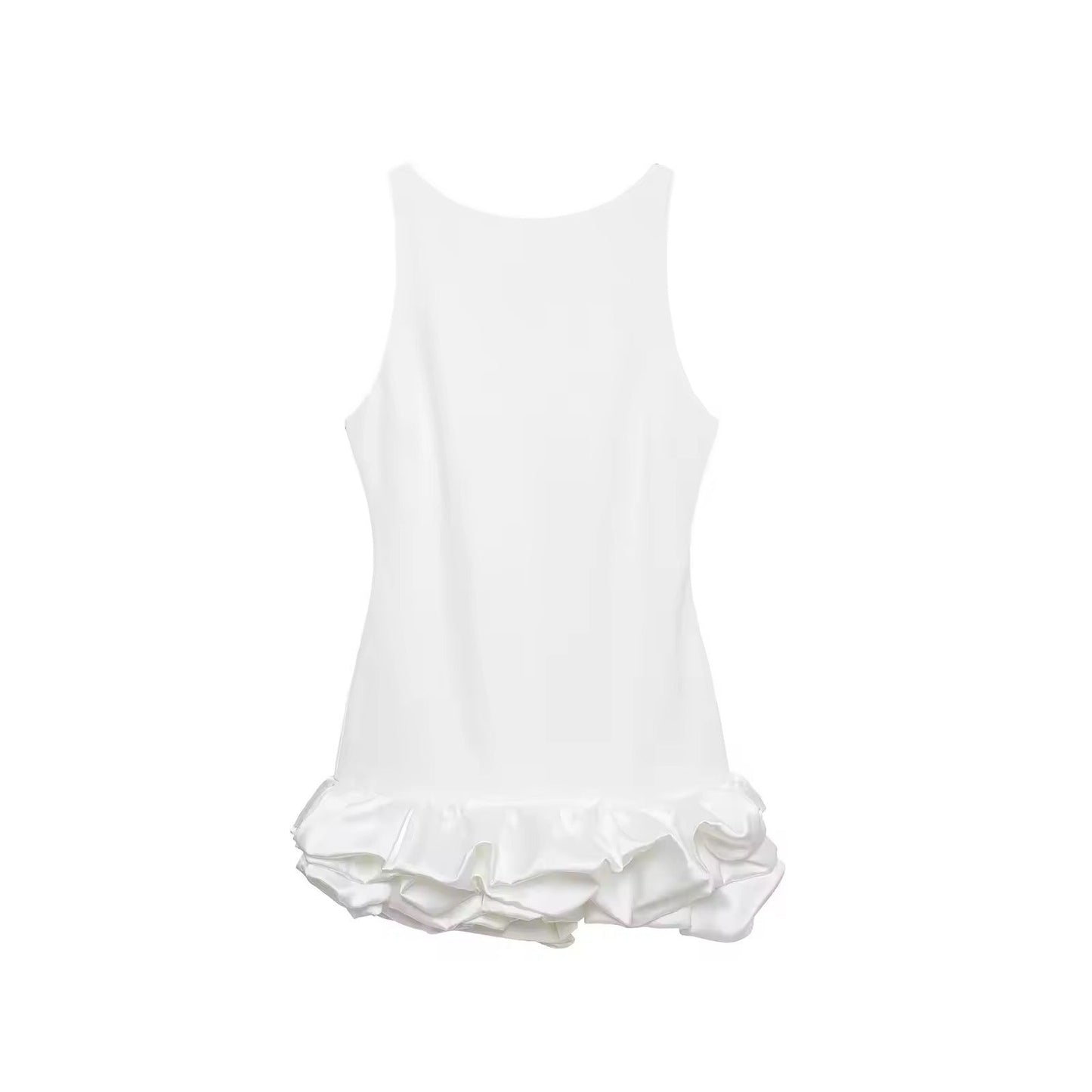 Levoire | Robe Courte Avec Détails Froncés Blanc