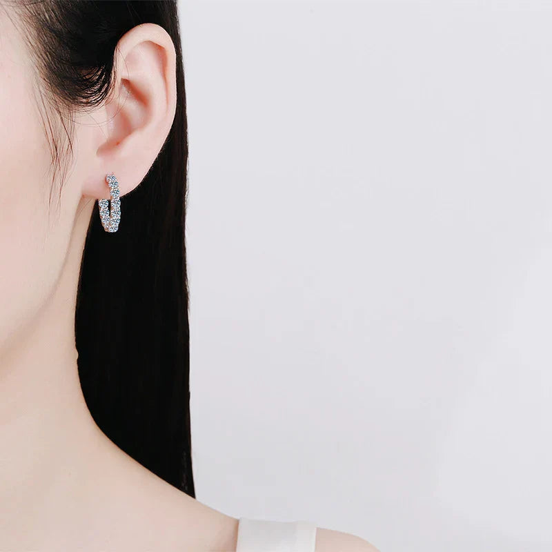 Levoire | Boucles Hoop Moissanite 2,6Ct