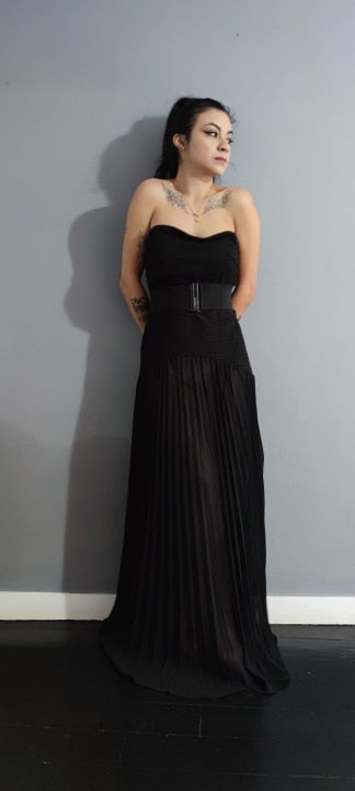 Levoire | Sans Manches Robe Maxi Plissée