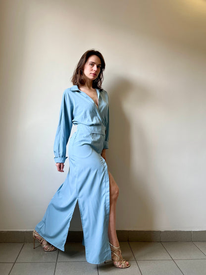 Levoire | Napper Opp Manches Longues V-Cou Maxi Robe