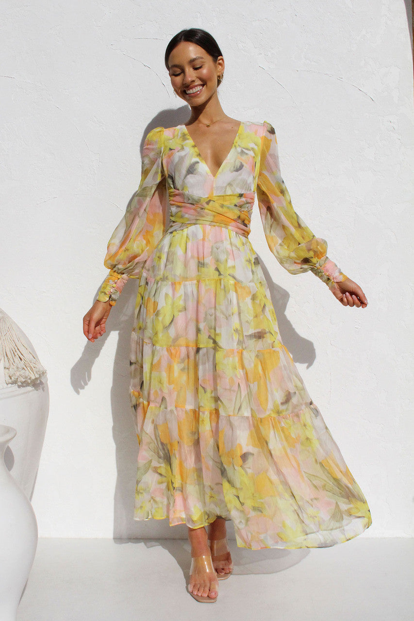 Levoire | Robe Portefeuille À Fleurs Pour Femmes