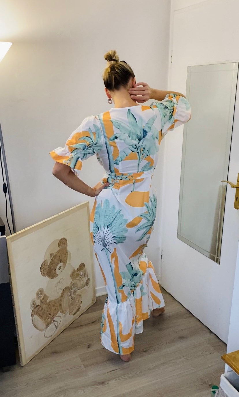 Levoire | Imprimé Court Puffermansjett Maxi Robe