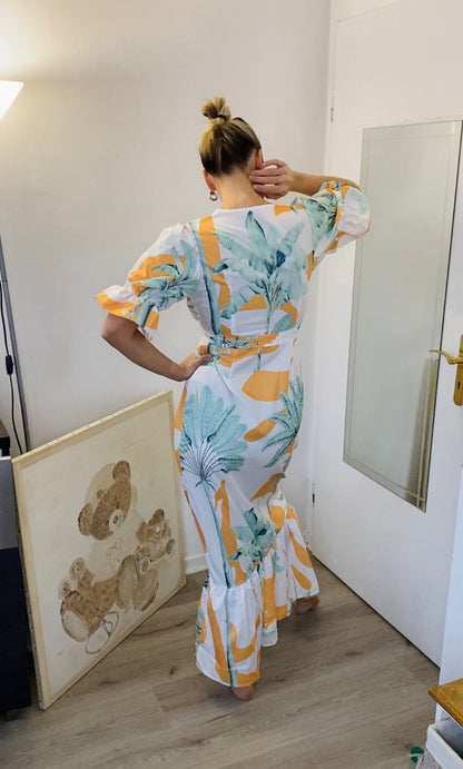 Levoire | Imprimé Court Puffermansjett Maxi Robe