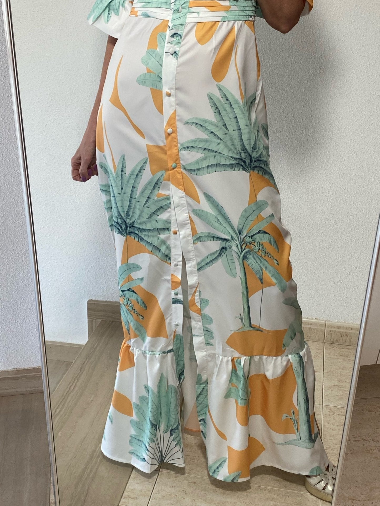Levoire | Imprimé Court Puffermansjett Maxi Robe