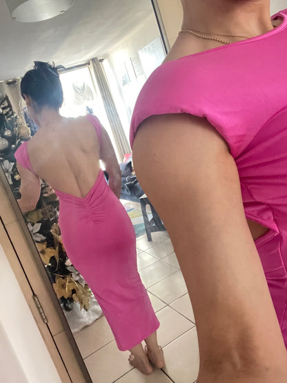 Levoire | Robe Maxi À Col Rond Avec Manches