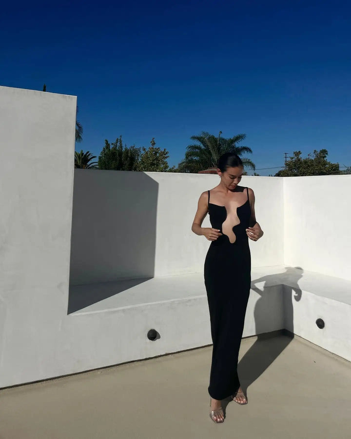 Levoire | Ouvert Robe Maxi À Col V Sans Manches
