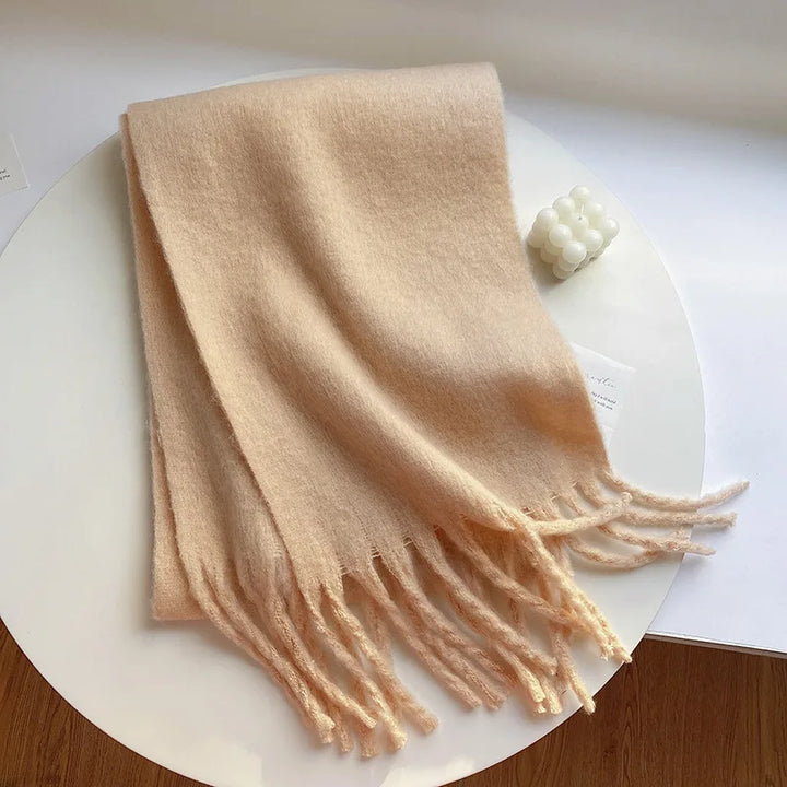 Levoire | Écharpe De Luxe En Cachemire Pour Femme Avec Franges