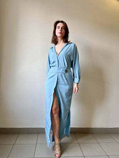 Levoire | Napper Opp Manches Longues V-Cou Maxi Robe