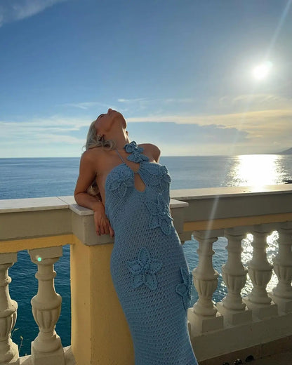 Levoire | Robe Maxi Dos Nu Au Crochet