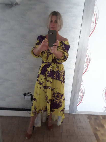 Levoire | Robe Maxi À Manches Longues Dénudées