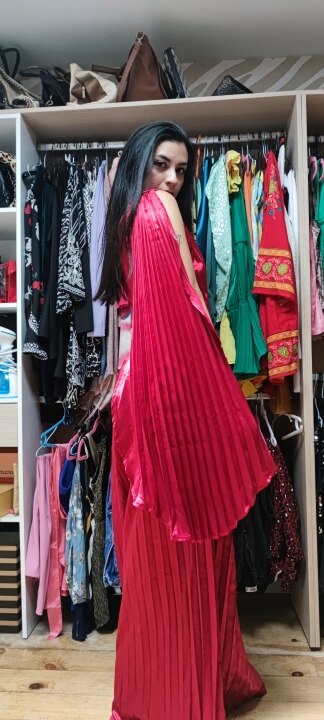 Levoire | Satinpuddings Plissé Lyskostakk Robes Longues