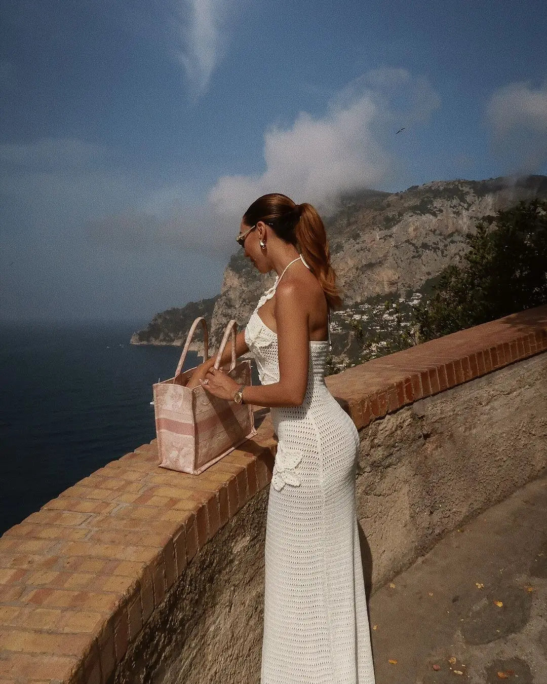 Levoire | Robe Maxi Dos Nu Au Crochet