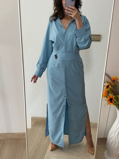 Levoire | Napper Opp Manches Longues V-Cou Maxi Robe