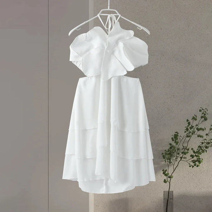 Levoire | Robe Mini Sans Manches Dos Nu Imprimé Floral