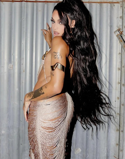 Levoire | Robe Fleur Dos Nu Sans Manches