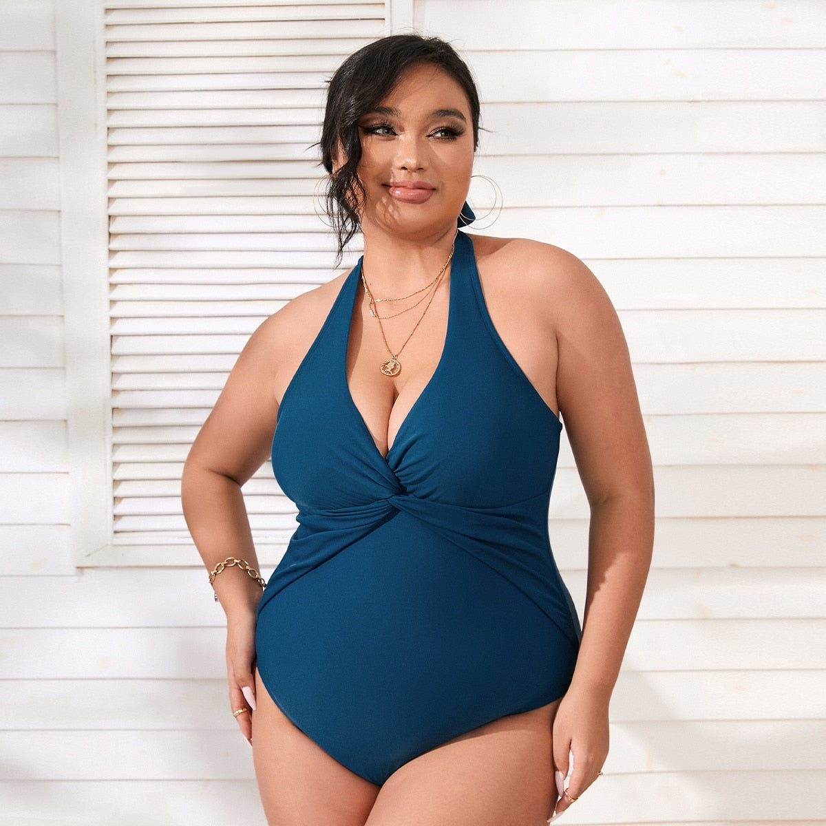 Levoire | Pièce De Costume Simple Avec Fronces Sur Les Côtés Havbleu