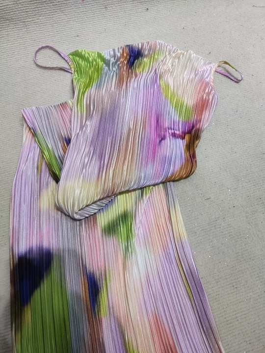 Levoire | Robe Maxi Plissée Imprimée Batik