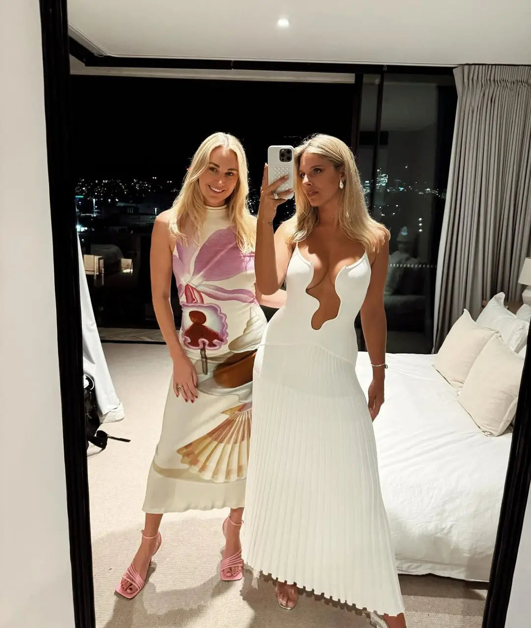 Levoire | Ouvert Robe Maxi À Col V Sans Manches