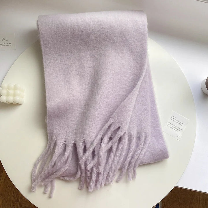 Levoire | Écharpe De Luxe En Cachemire Pour Femme Avec Franges