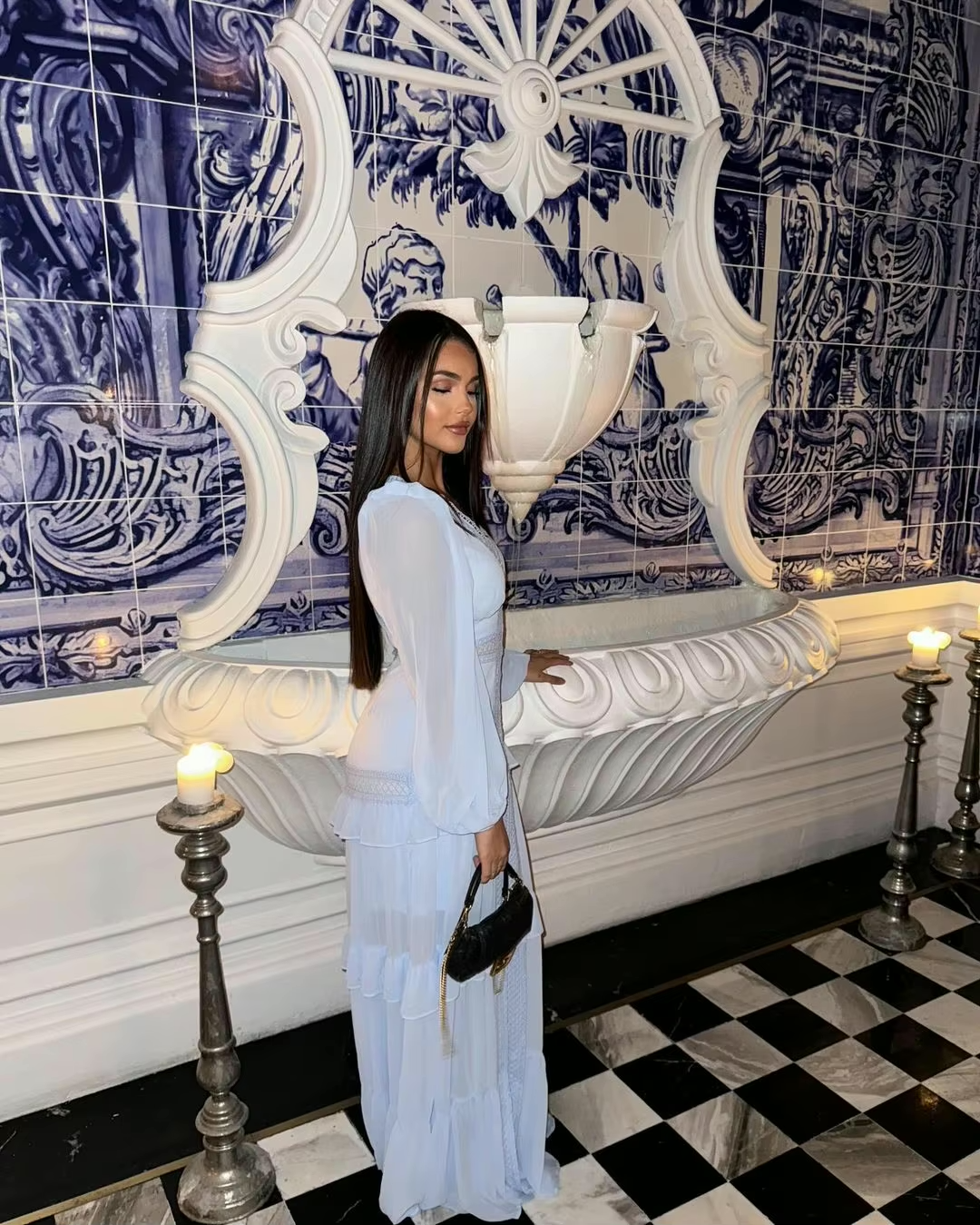 Levoire | Robe Maxi À Manches Longues Finie
