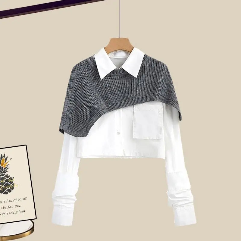 Levoire | Ensemble Tricot Haut gris