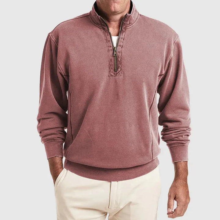 Levoire | Chemise Polo Pour Hommes Avec Zip Quartiaire Rosa