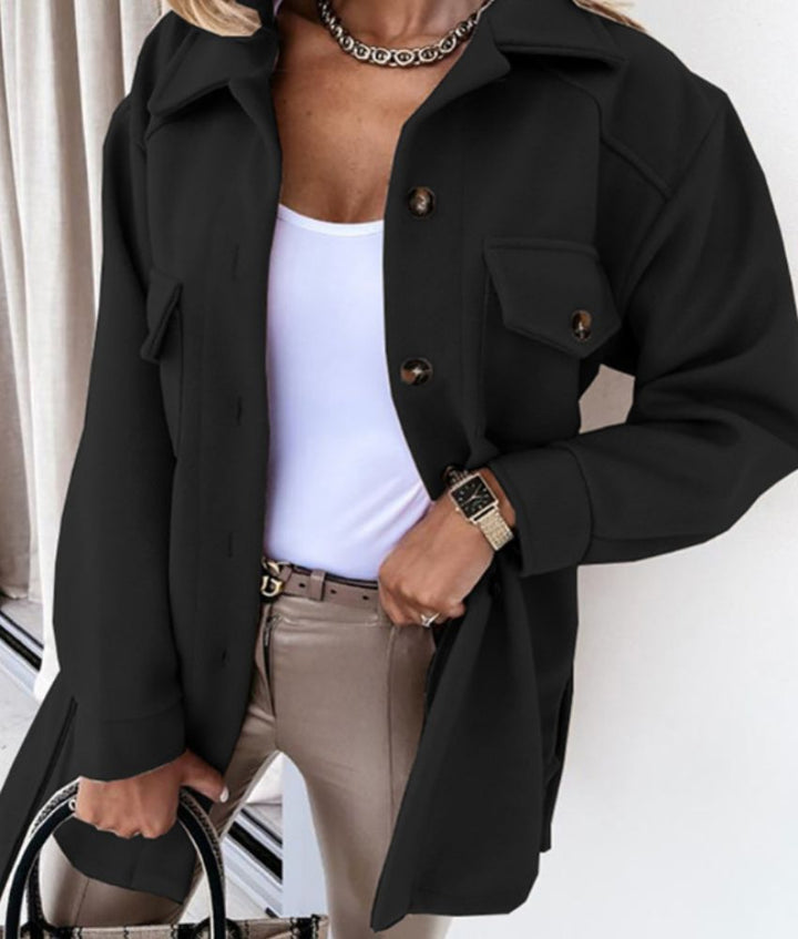Levoire | Veste De Printemps Élégante Abena Noir
