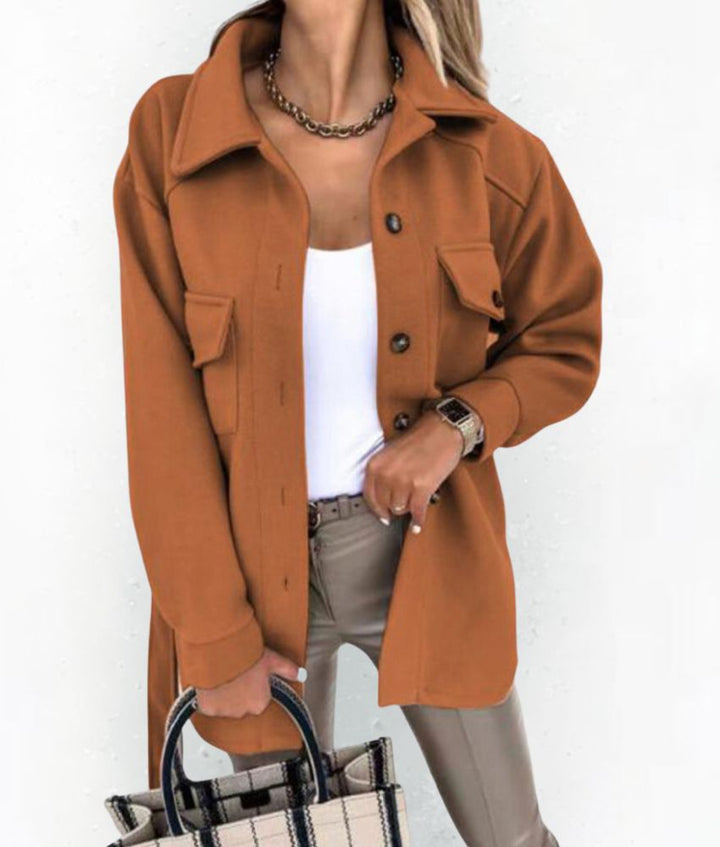 Levoire | Veste De Printemps Élégante Abena Karamelli
