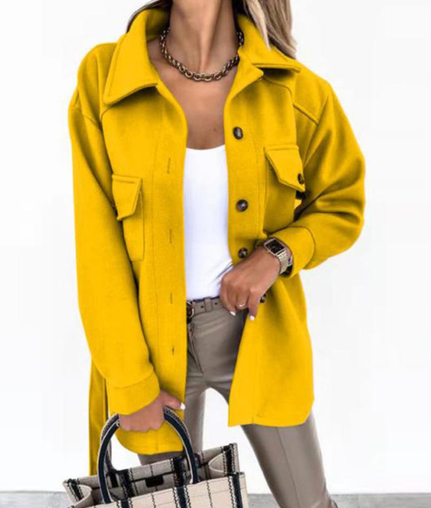 Levoire | Veste De Printemps Élégante Abena Jaune