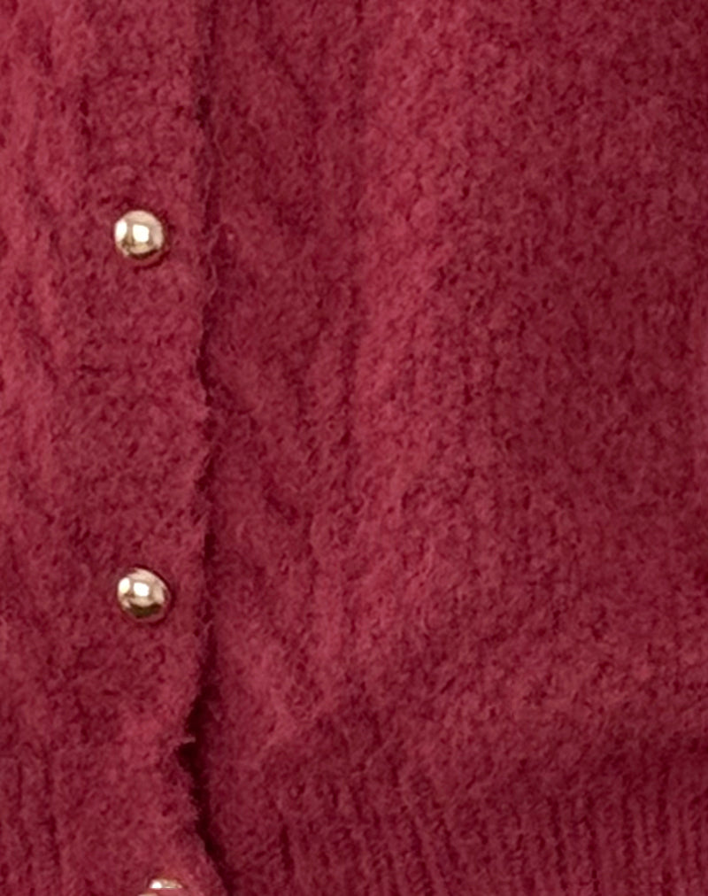 Levoire | Cardigan Plus Chaud À Boutons En Forme De Perle