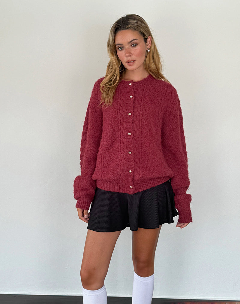 Levoire | Cardigan Plus Chaud À Boutons En Forme De Perle